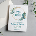 Leafy Save the Date Cards