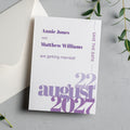 Modern Typographic Save the Date Cards