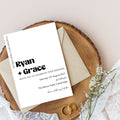 Classic Monochrome Wedding Invitation