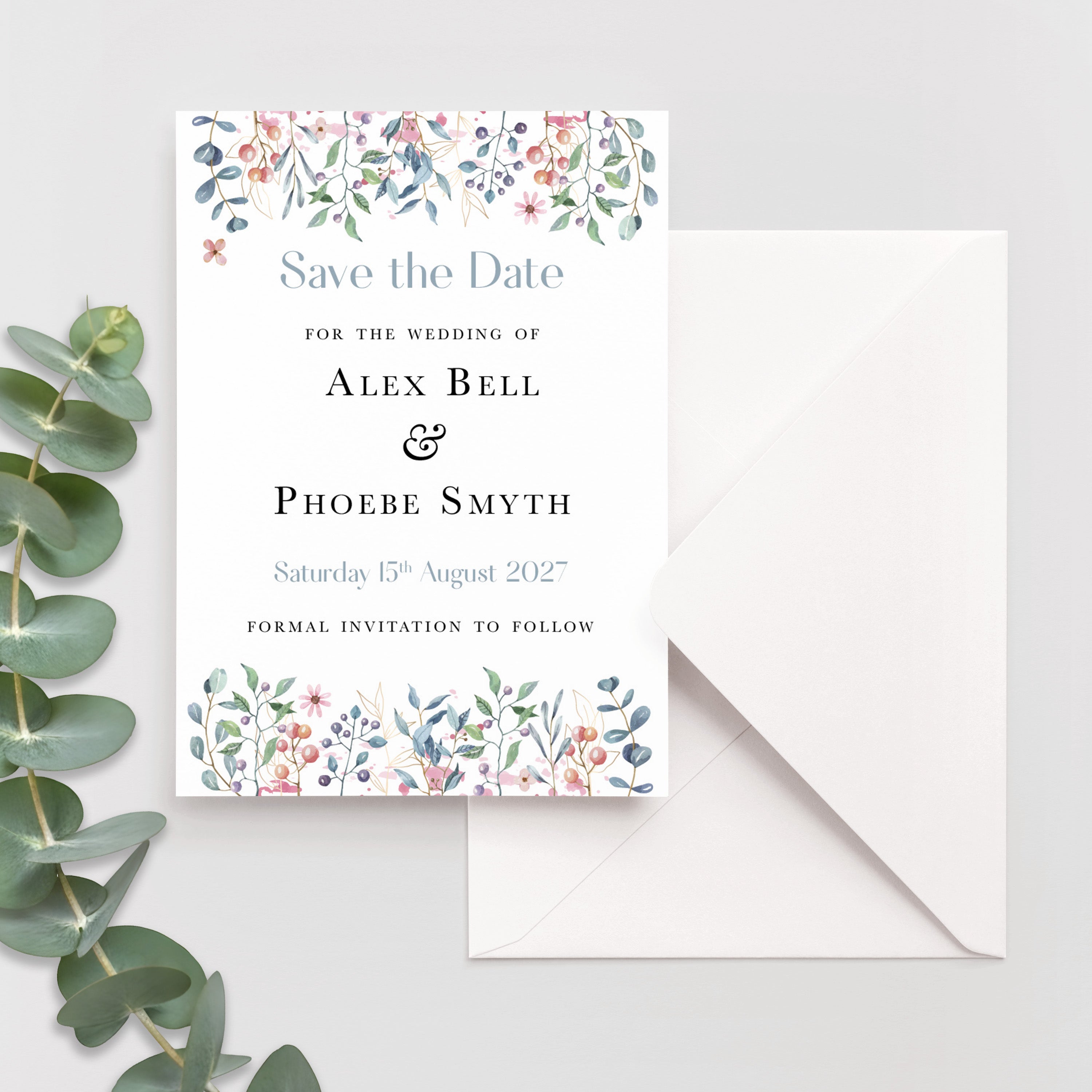 Wildflowers Save the Date Cards