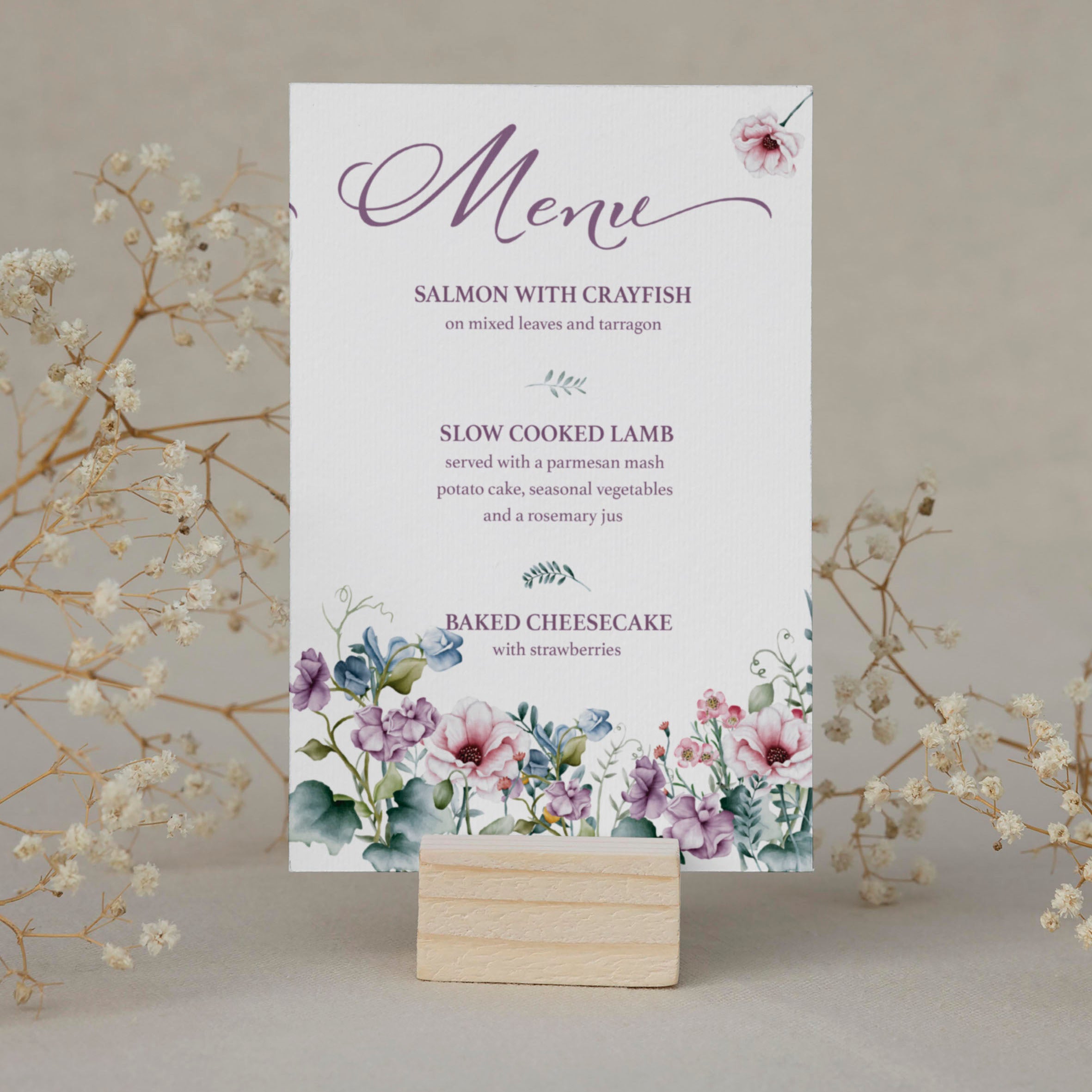 Wedding Menu