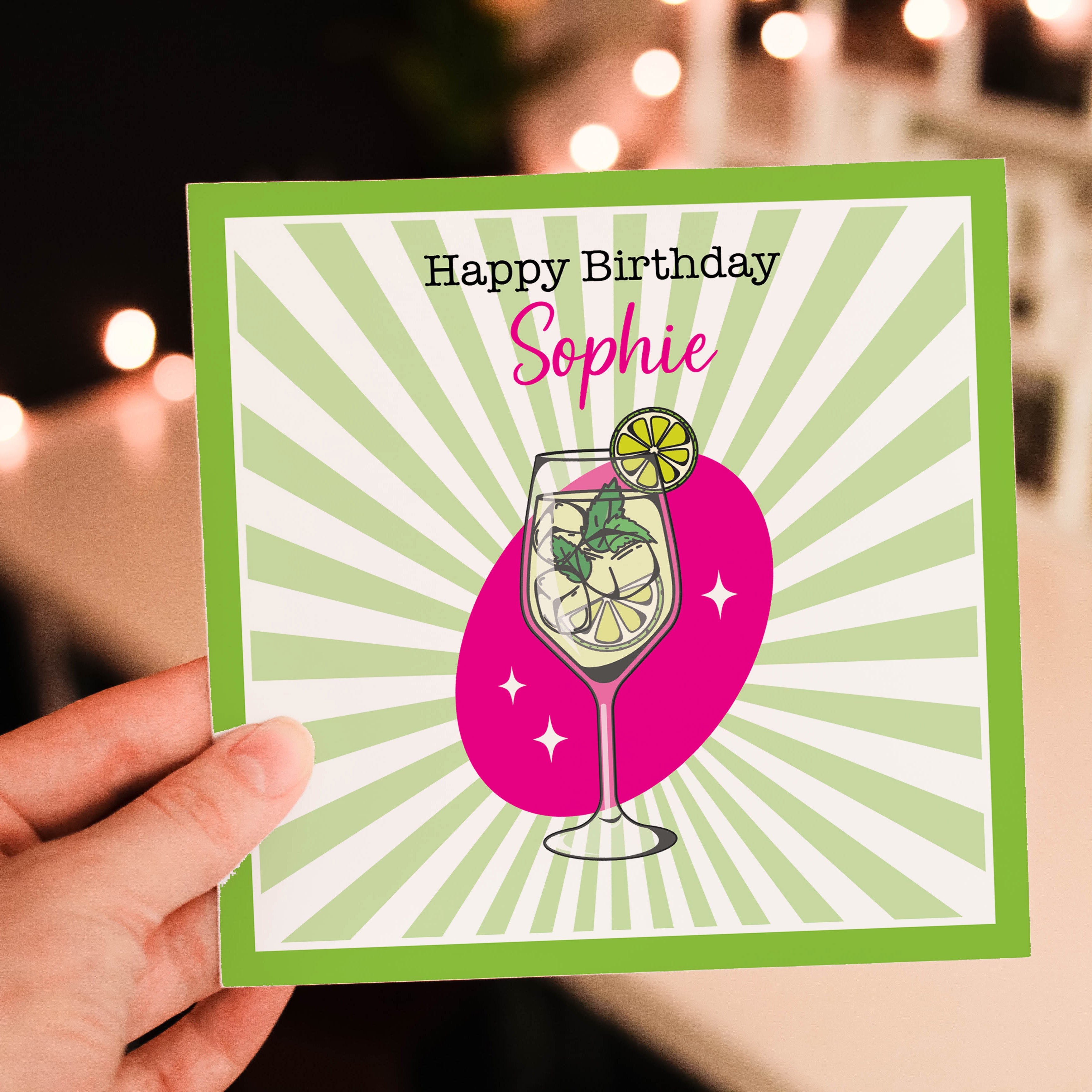Hugo Spritz! Personalised Birthday Card