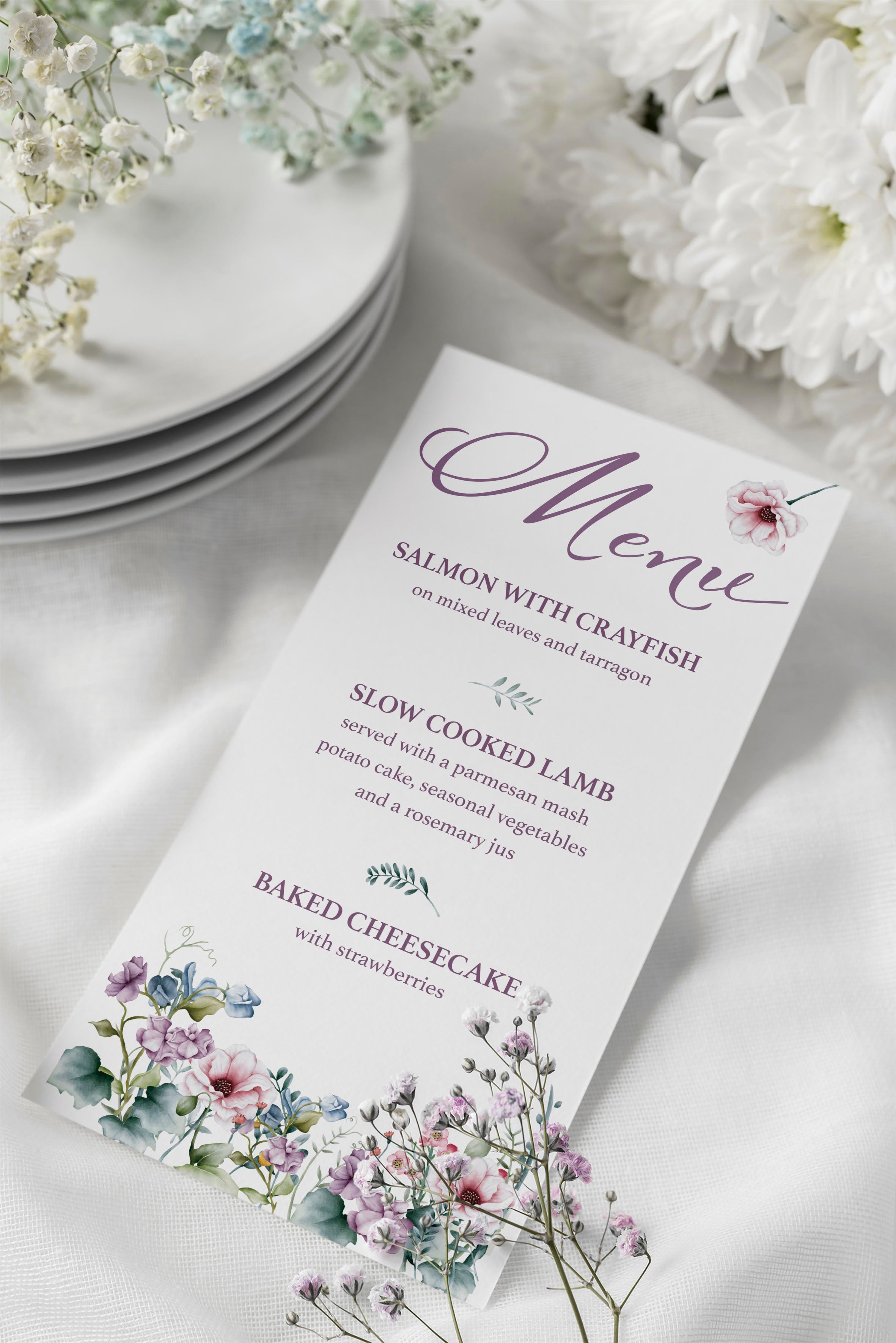 Wedding Menu