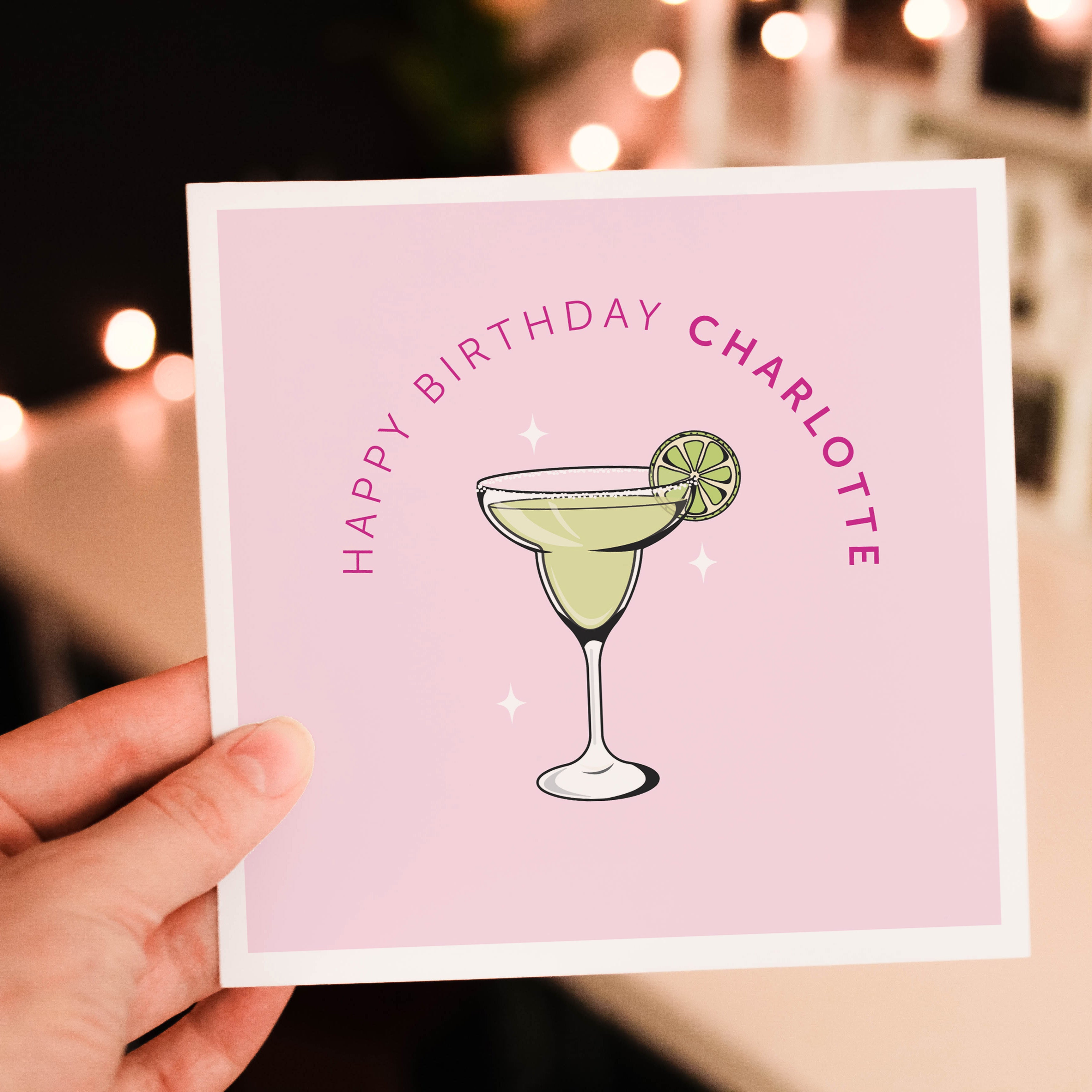 Margarita Cocktail! Personalised Birthday Card