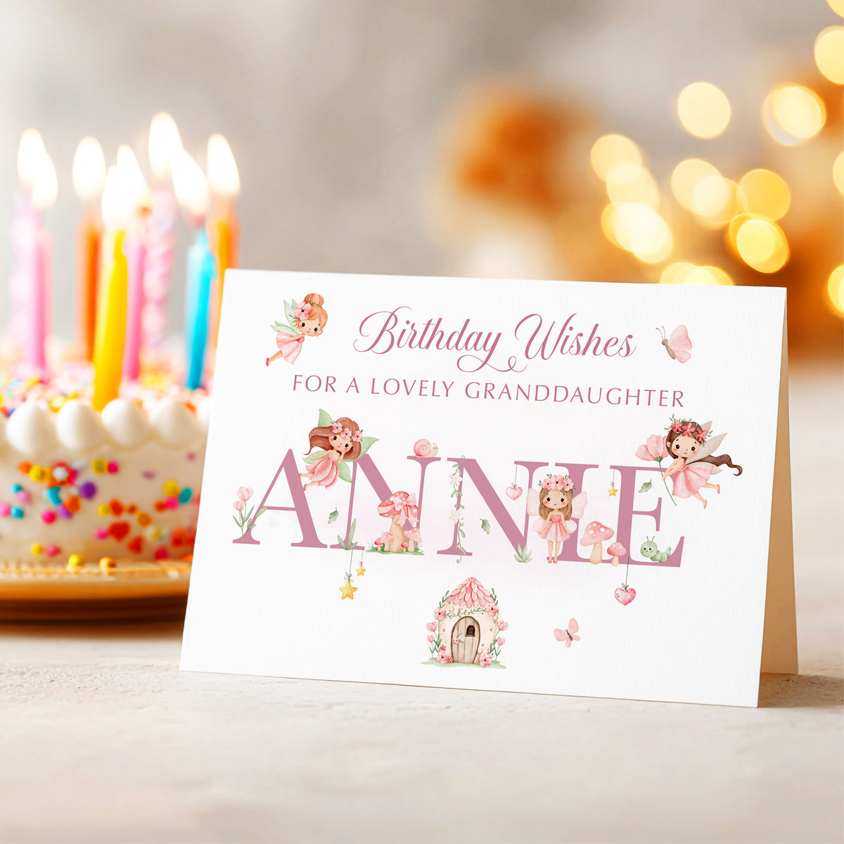 Fairy Personalised Birthday Card