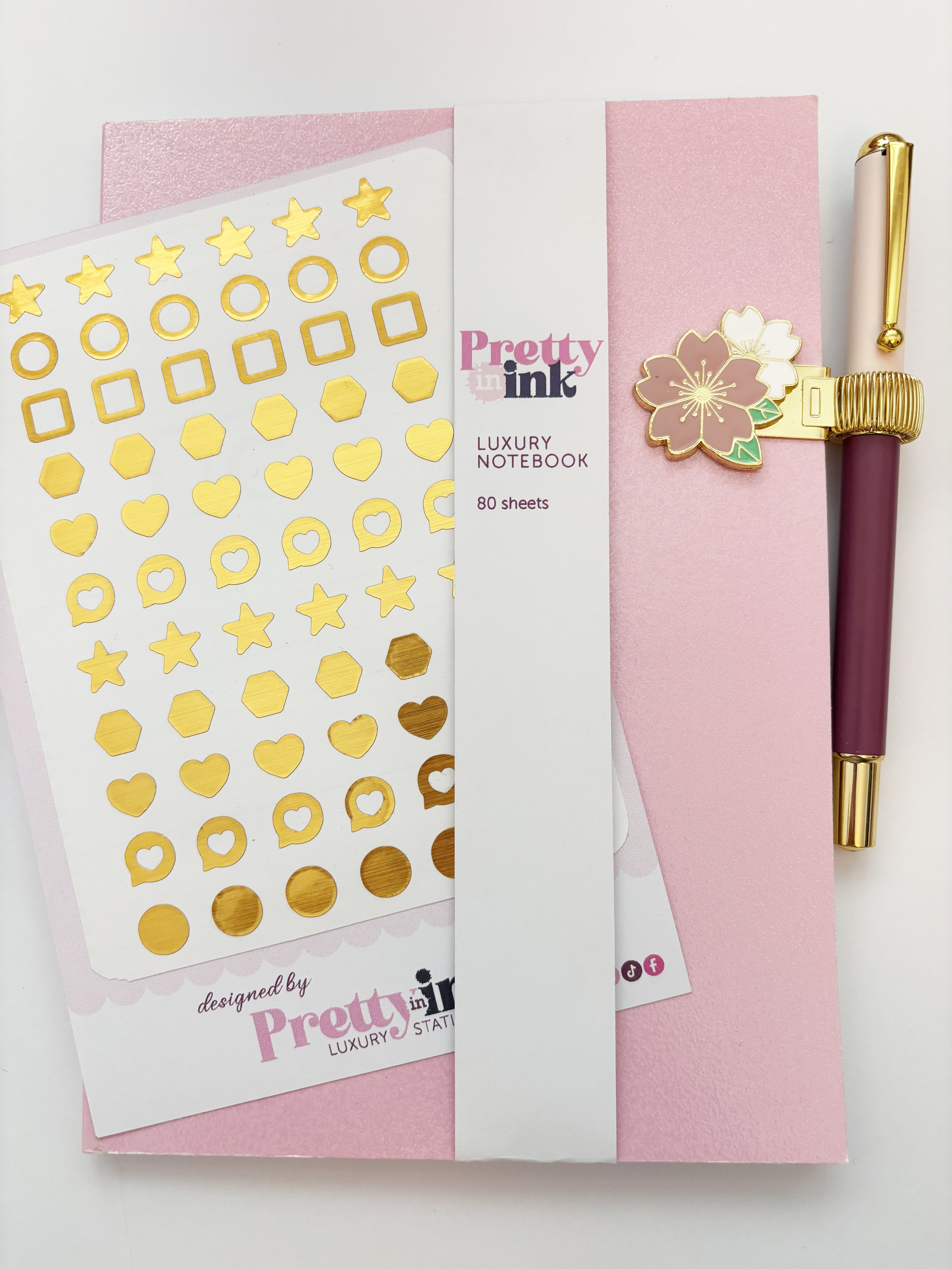 Pink & Gold Stationery Gift Box