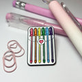 Coloured Pens Pin Badge