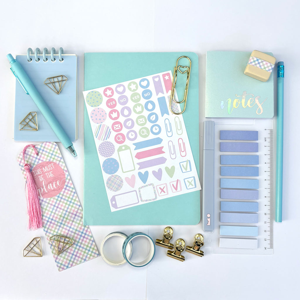 Stationery Gift Box collated in tones of Blue and Gold