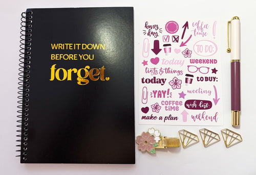Funny Menopause Notebook Gift Set – “Write It Down Before You Forget”