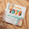 Retro Birthday invite