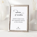 Personalised Wedding Advice Cards for the Bride & Groom