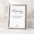 Blanket Personalised Wedding Sign
