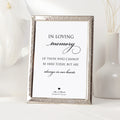 In Loving Memory Personalised Wedding Sign