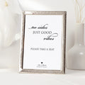 No Sides, Just Good Vibes Personalised Wedding Sign