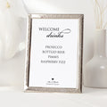 Welcome Drinks Personalised Wedding Sign