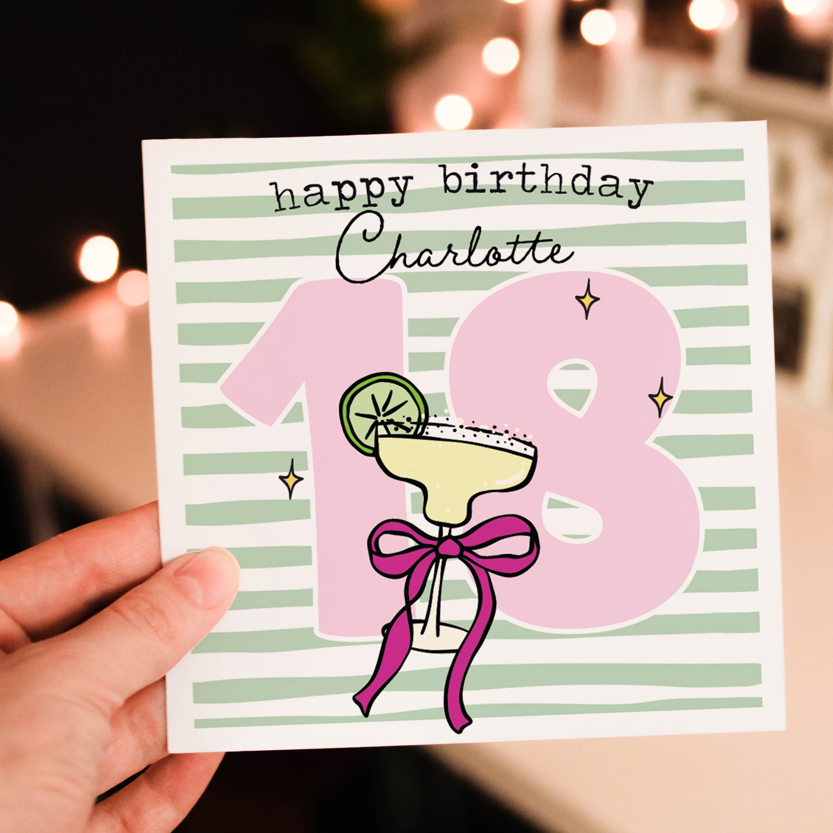 Milestone Cocktail Birthday Card