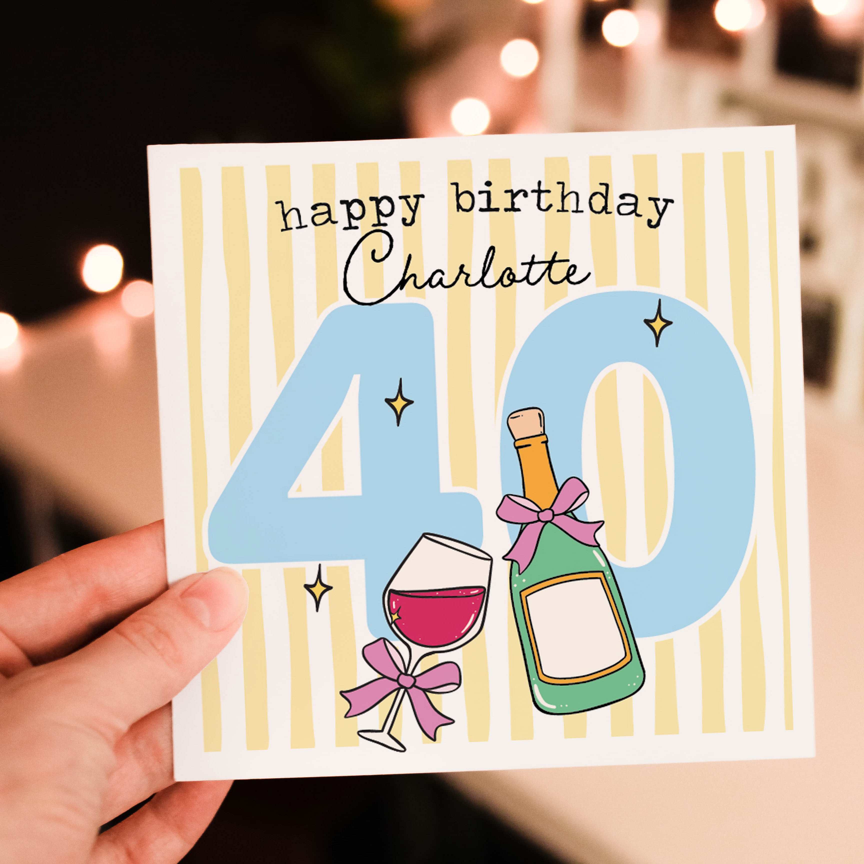 Milestone Wine Birthday Card