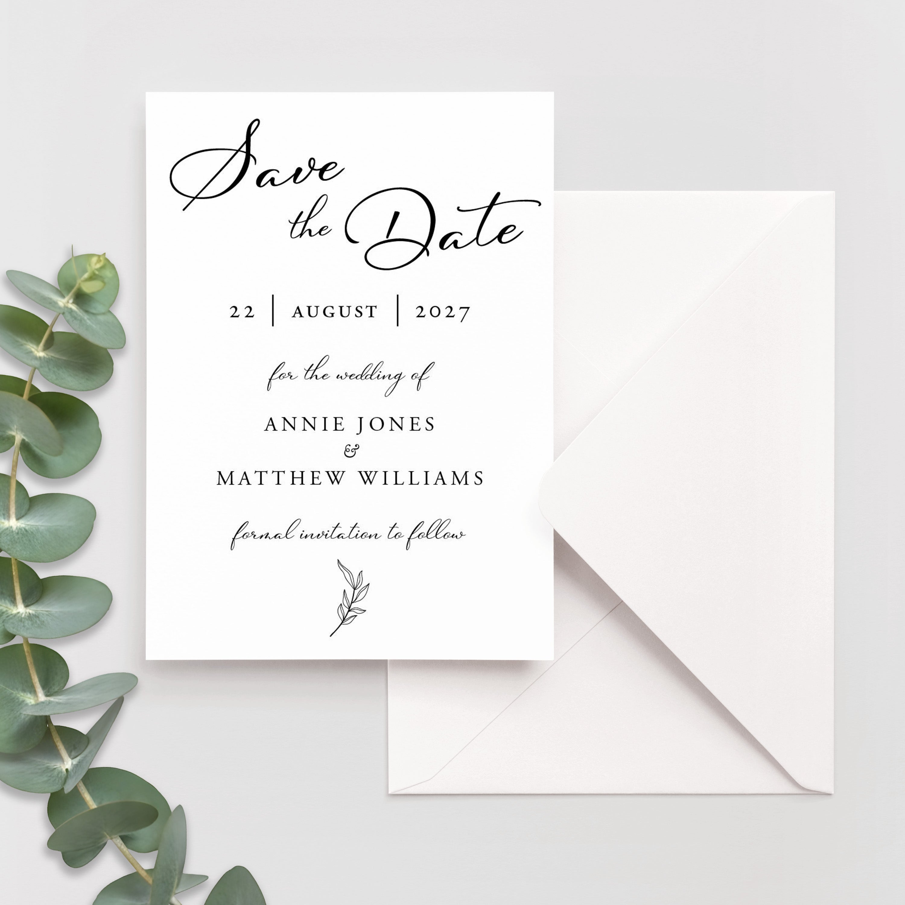 Classic Save the Date Cards