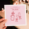 Champagne Birthday Card