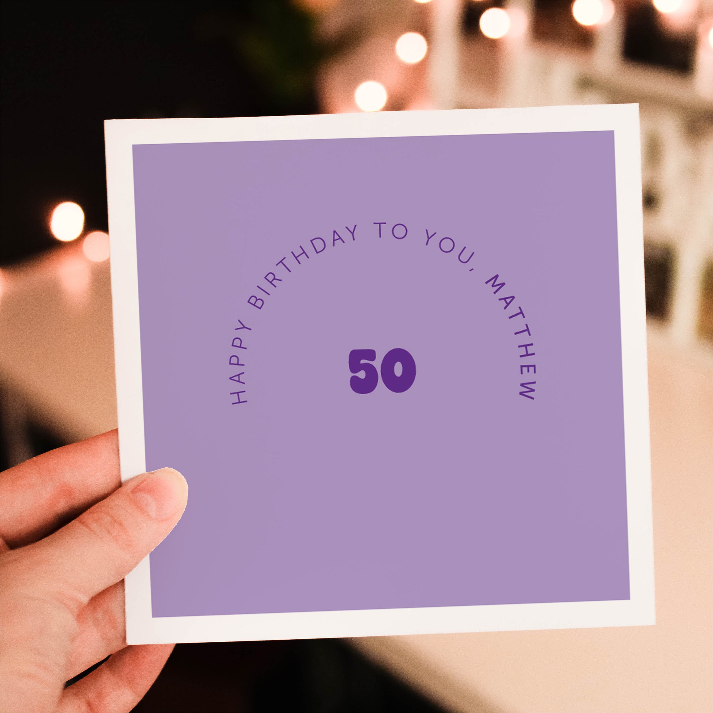 Milestone Birthday Card