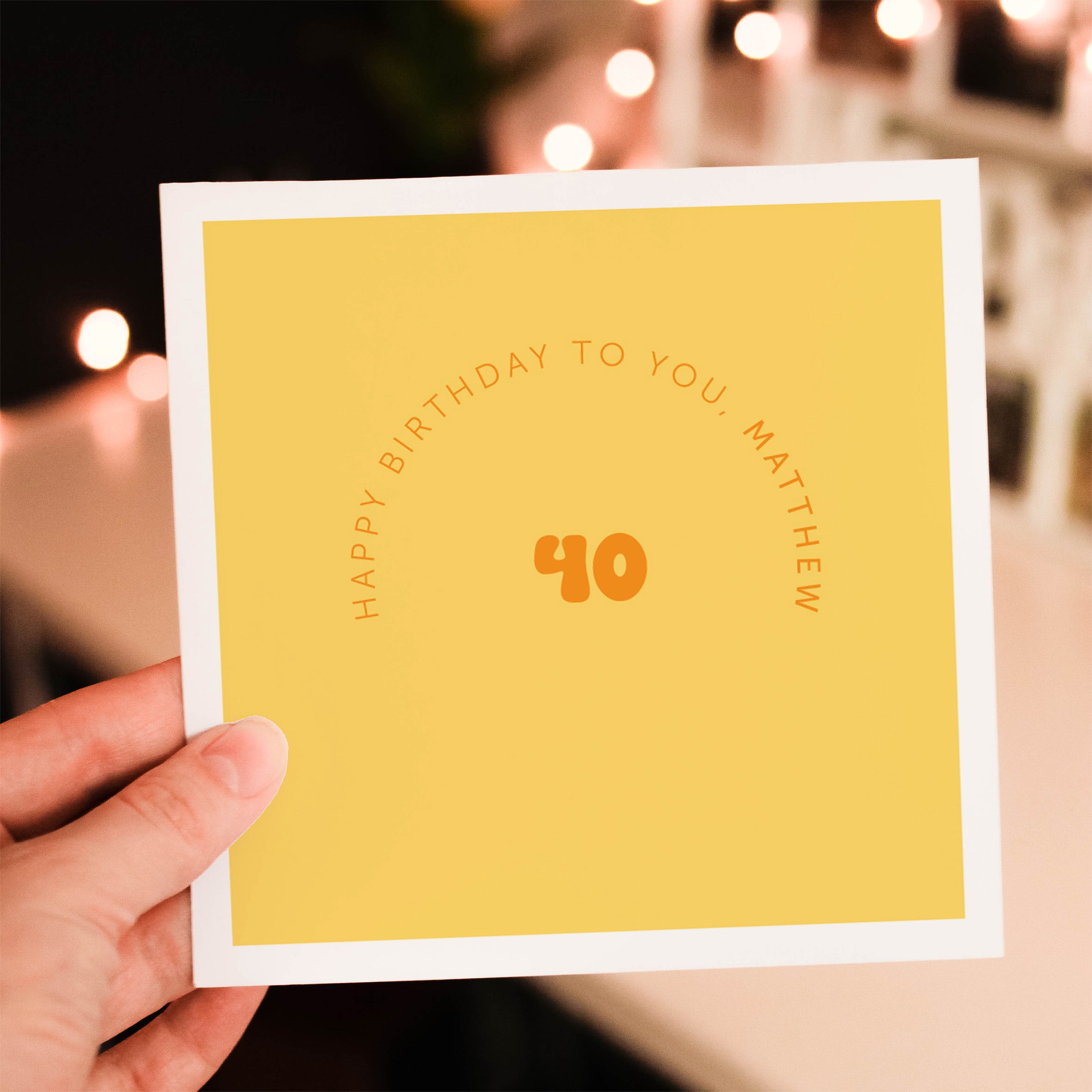 Milestone Birthday Card