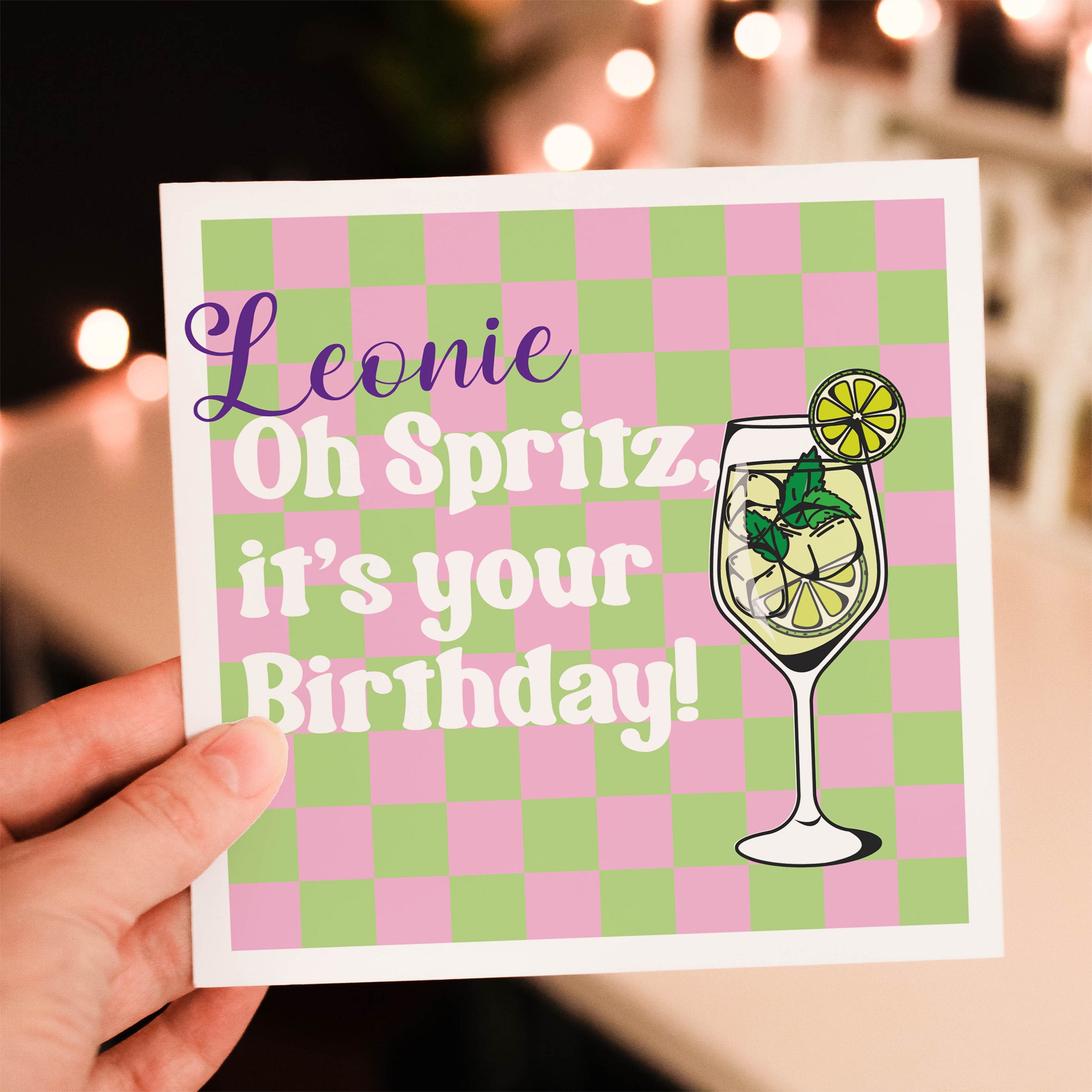 Hugo Spritz! Personalised Birthday Card