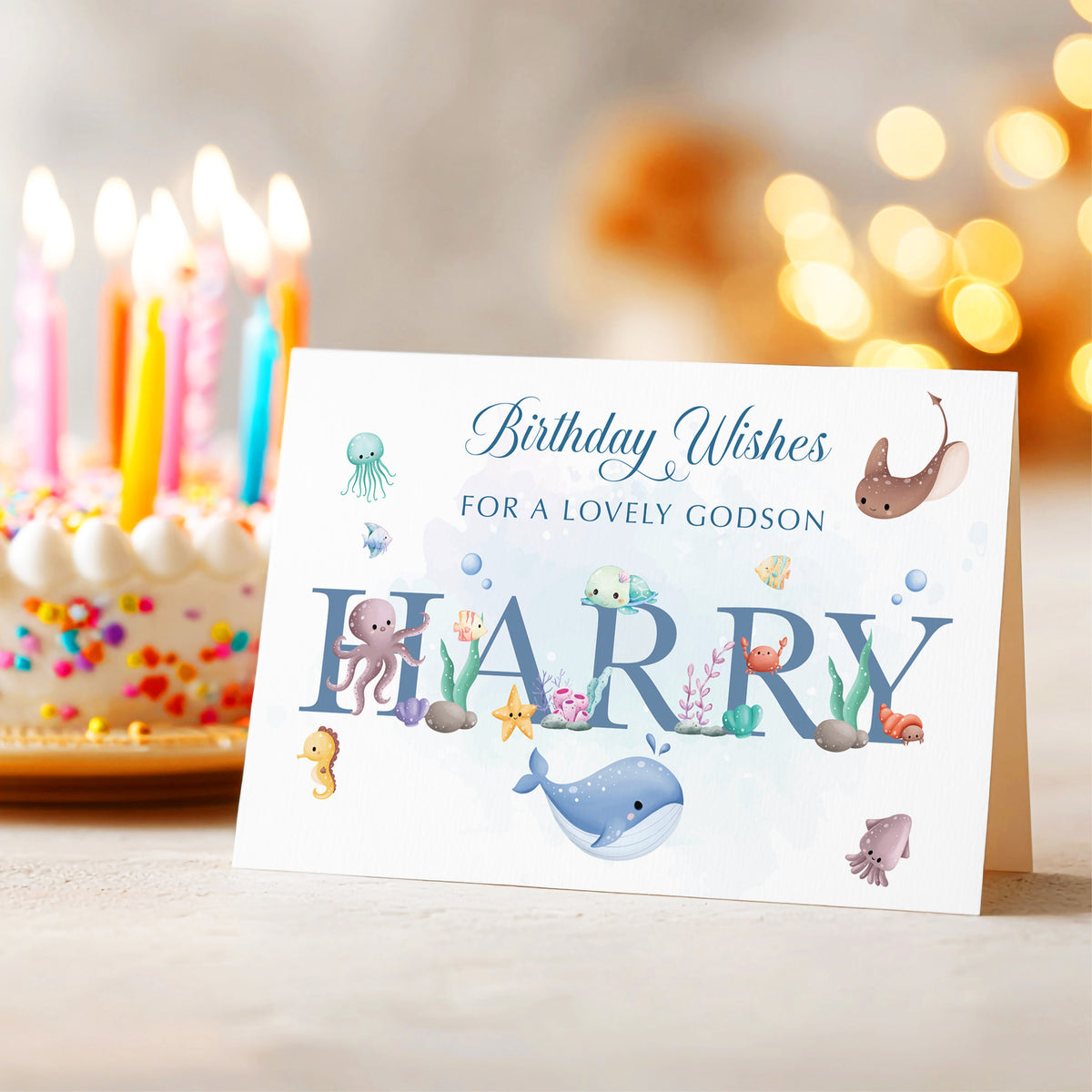 Under the Sea Personalised Birthday Card