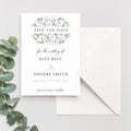 White Roses Save the Date Cards